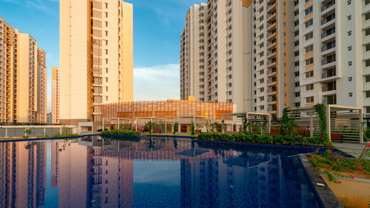 Prestige Bagamane Temple Bells in South Bangalore (artist&rsquo;s impression)