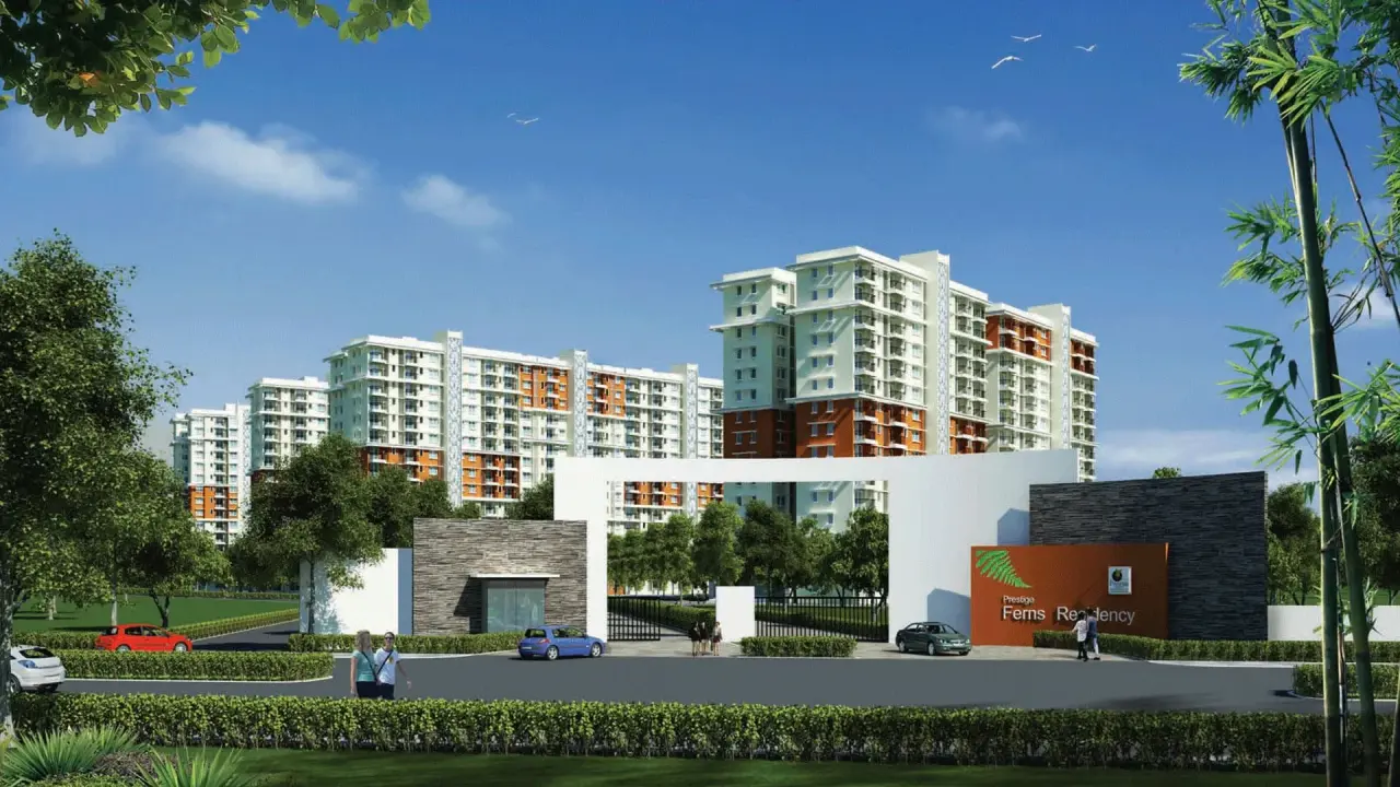 Prestige Ferns Residency in East Bangalore (artist&rsquo;s impression)