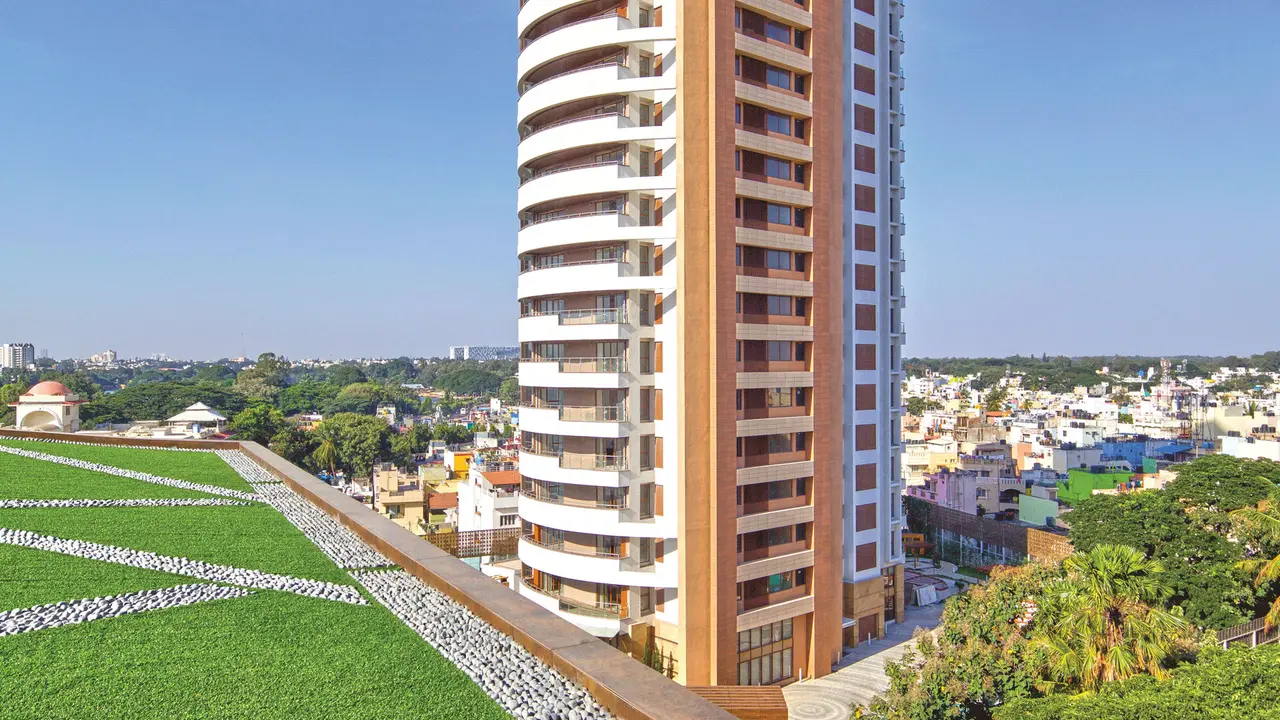 Prestige Hermitage in Central Bangalore (artist&rsquo;s impression)