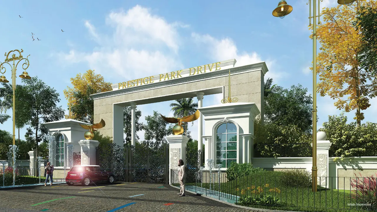 Prestige Park Drive in North Bangalore (artist&rsquo;s impression)